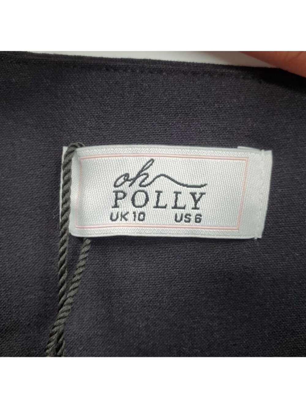 Oh Polly Cressida Bow Detail Pleated A Line Mini Dress Women Size 6 US NWT Black - Picture 7 of 14